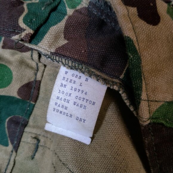 Vintage Ranger Hunting Outfit Duck Camo Pants And Shirt Men L Camouflage Hunt - Picture 6 of 16